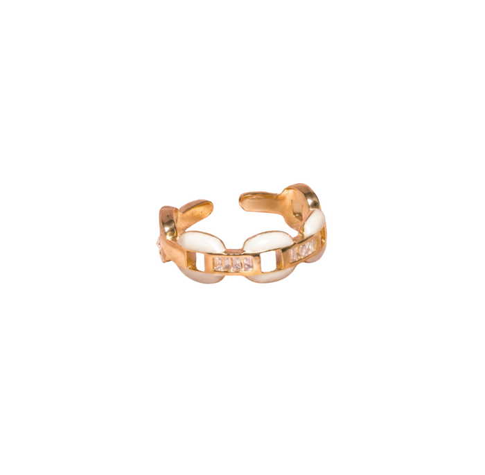 Ivory Link Adjustable Ring