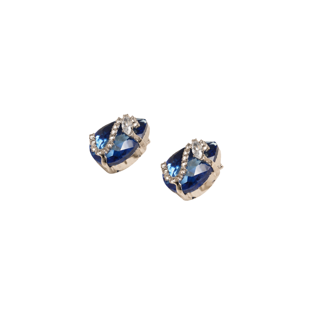 Sapphire Royale Crystal Stud Earrings
