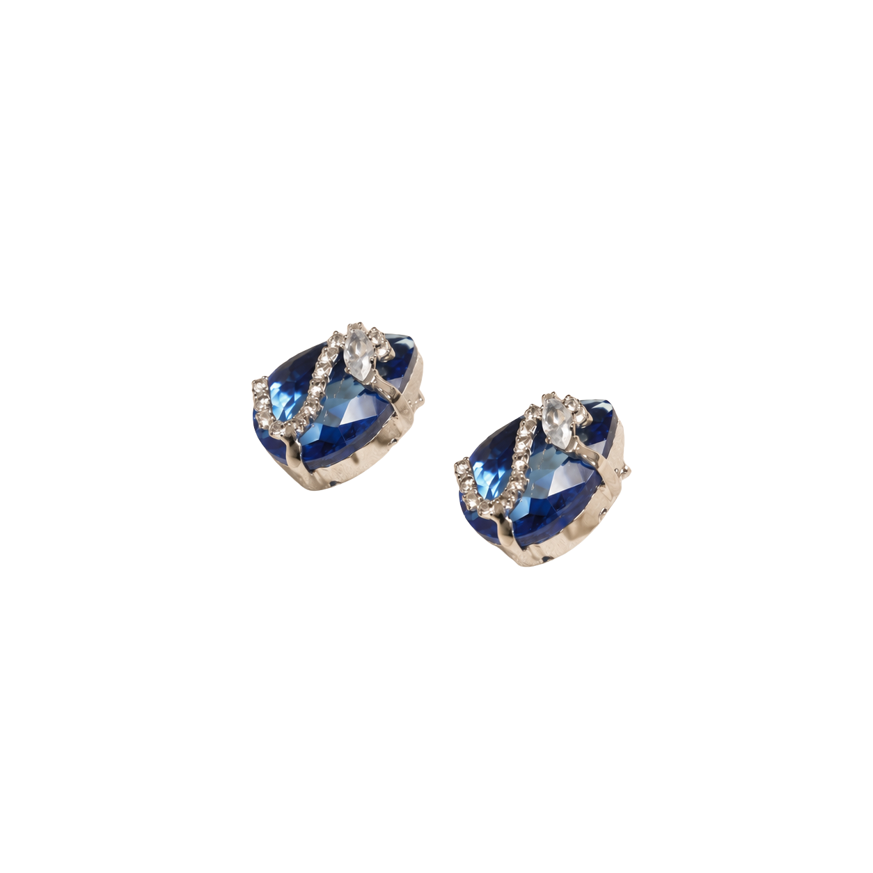 Sapphire Royale Crystal Stud Earrings