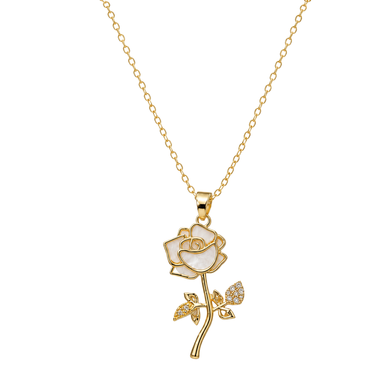 Ivory Rose Necklace