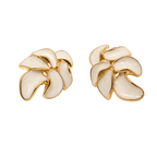 Ivory Blossom Statement Earrings