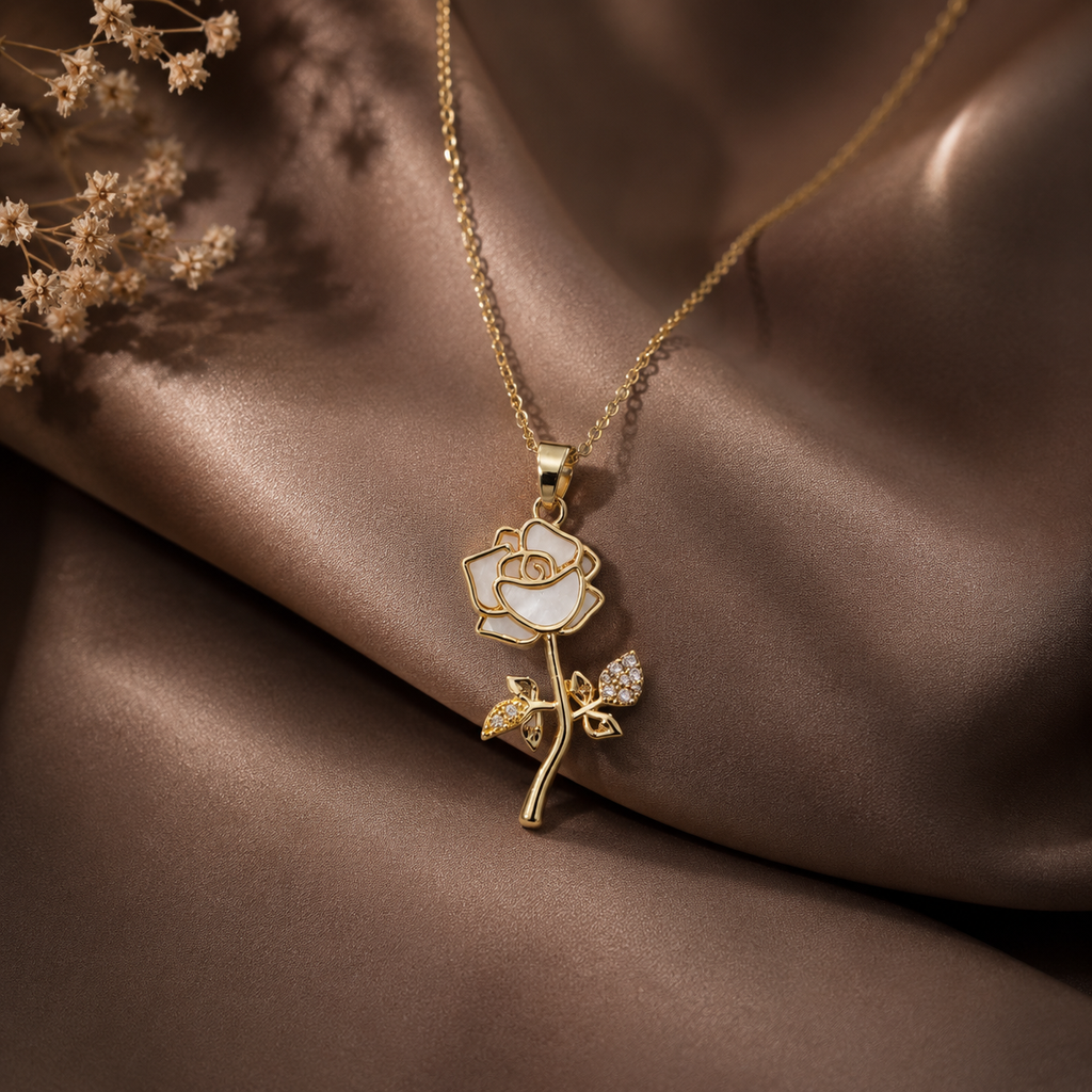 Ivory Rose Necklace