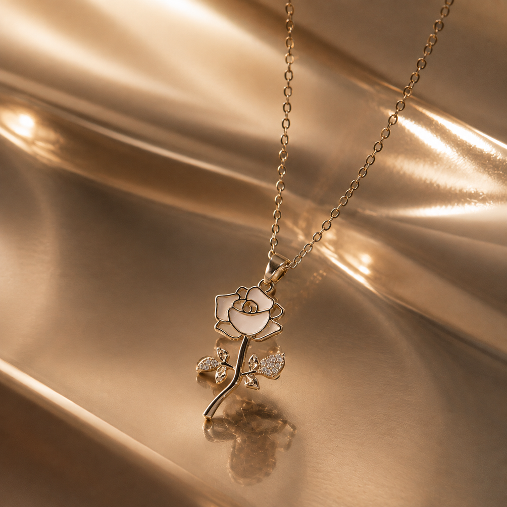 Ivory Rose Necklace