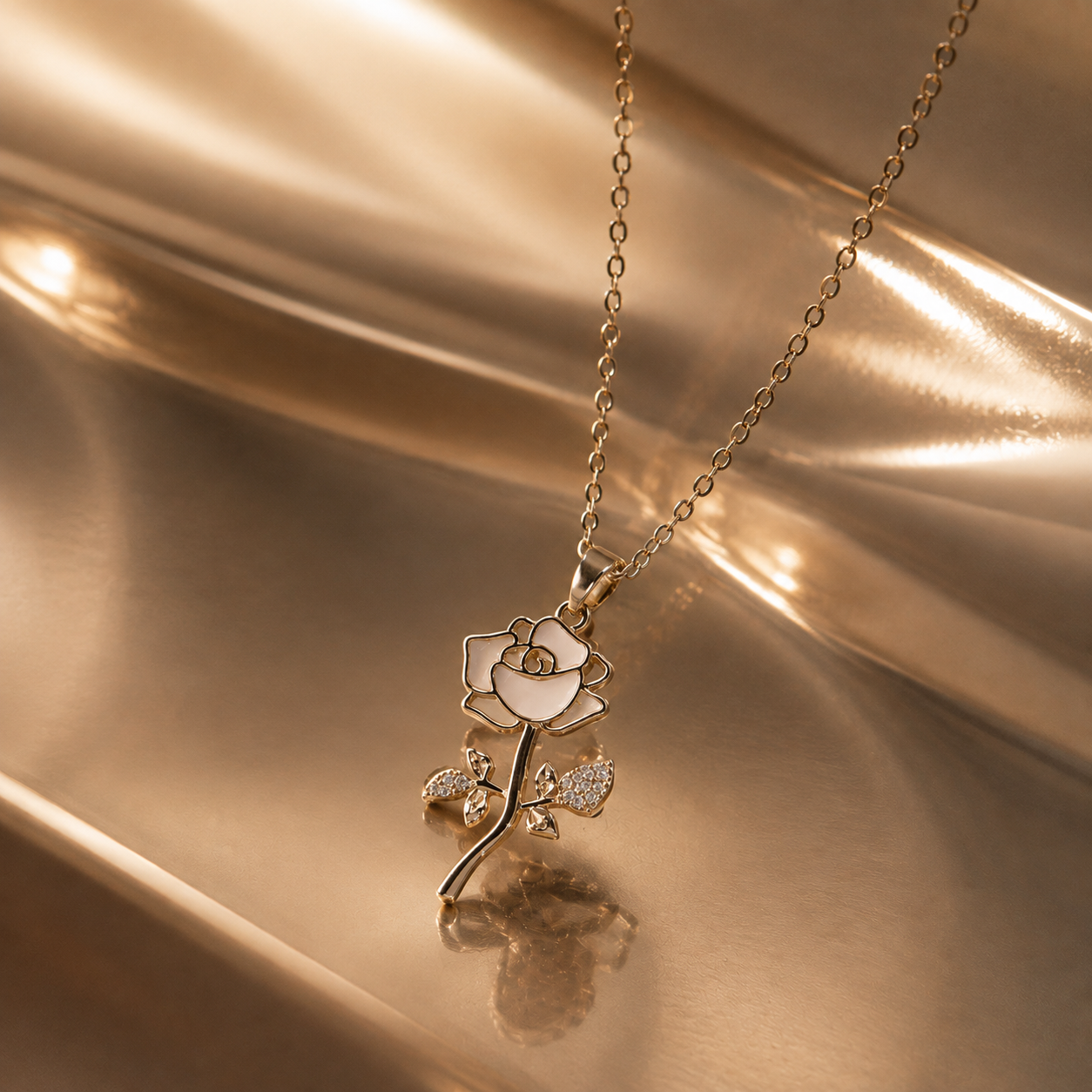 Ivory Rose Necklace