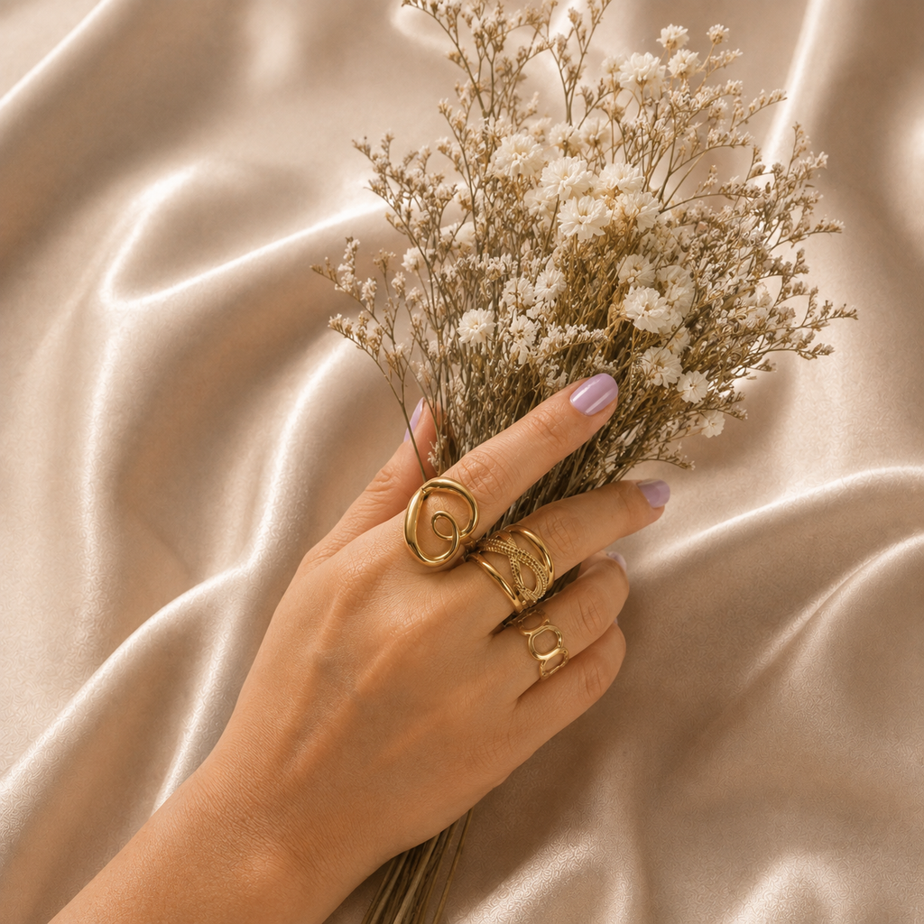 Golden Rush Statement Rings