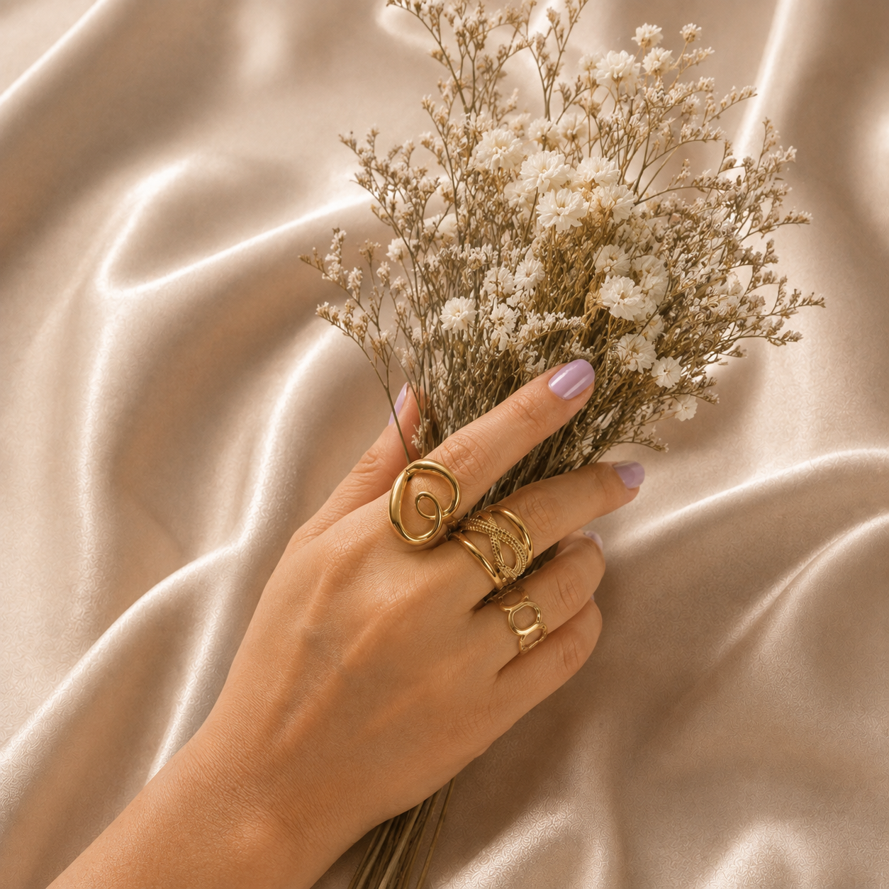 Golden Rush Statement Rings