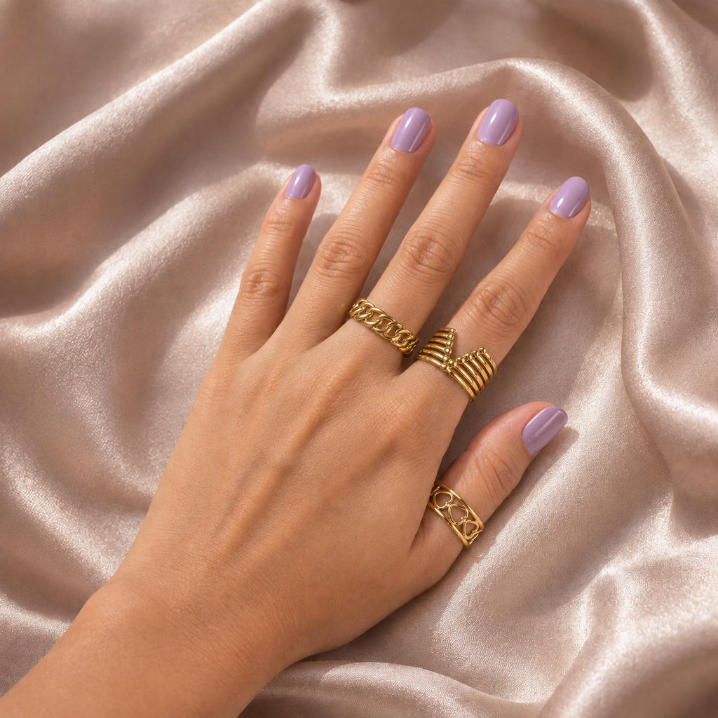 Golden Rush Statement Rings
