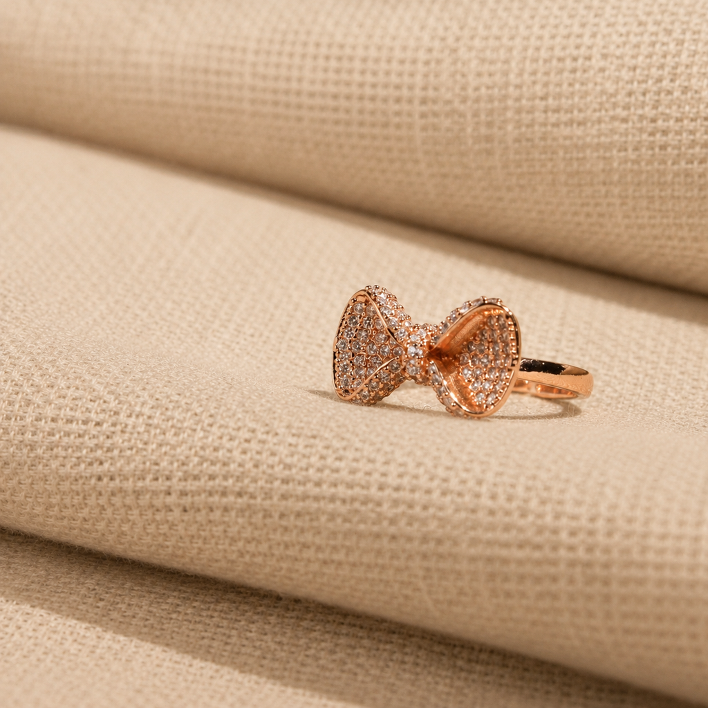 Bow Girl Adjustible Ring for her