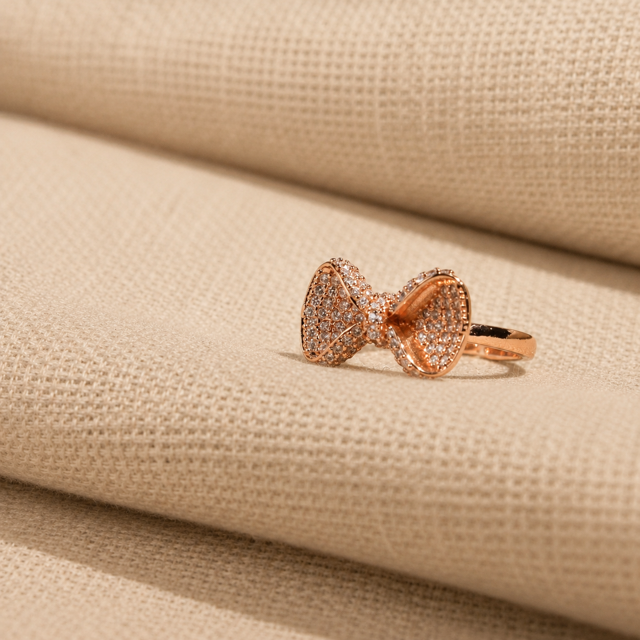 Bow Girl Adjustible Ring for her