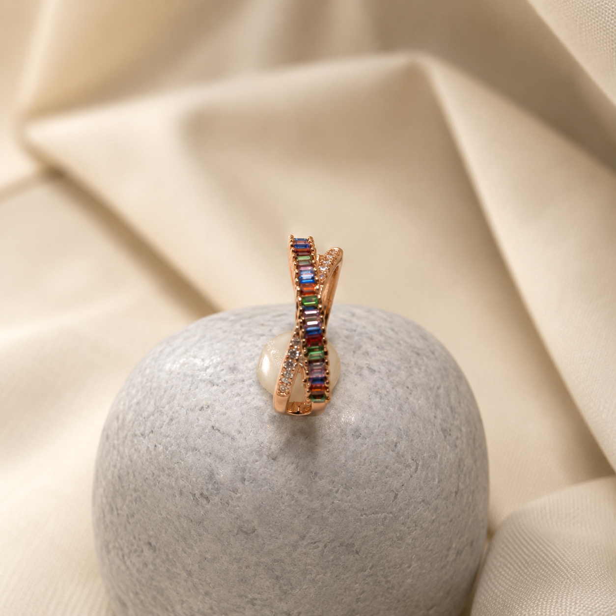 Rainbow Reverie Adjustable Ring