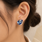 Sapphire Royale Crystal Stud Earrings