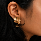 Golden Tide Stud Earrings