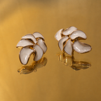 Ivory Blossom Statement Earrings