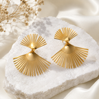 Aurora Fan Statement Earrings