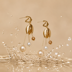 Pearl Bloom Drop Earrings