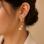 Pearl Bloom Drop Earrings