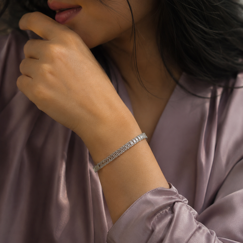 Celeste Tennis Bracelet with Magnetic Lock