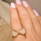 Bow Girl Adjustible Ring for her