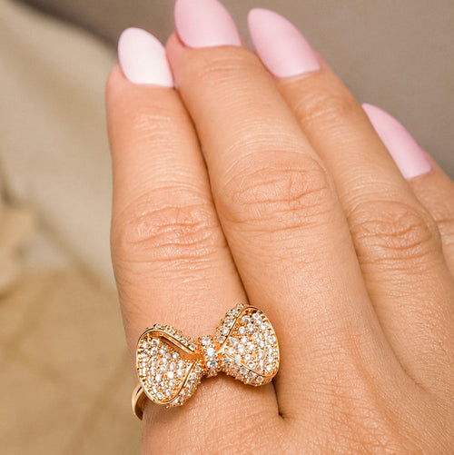 Bow Girl Adjustible Ring for her