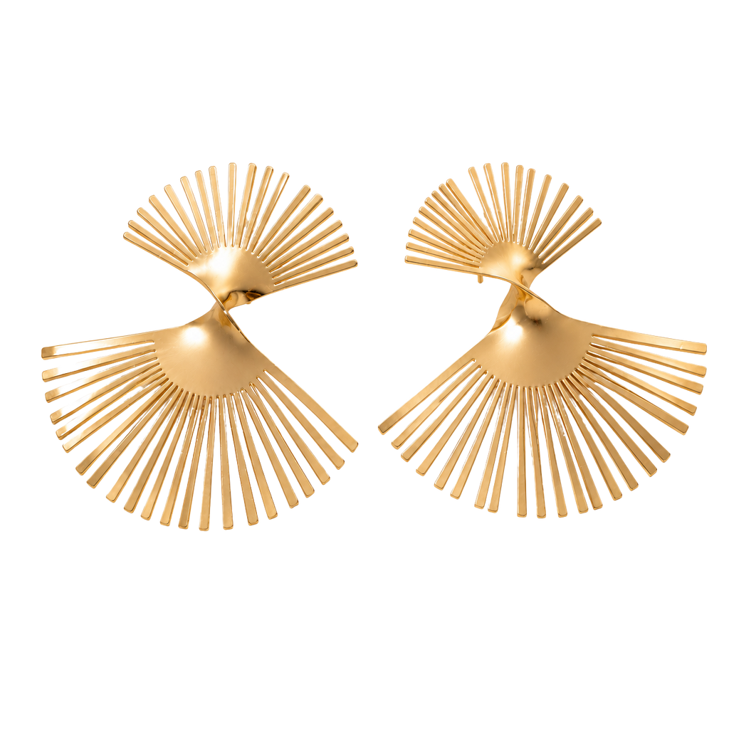 Aurora Fan Statement Earrings