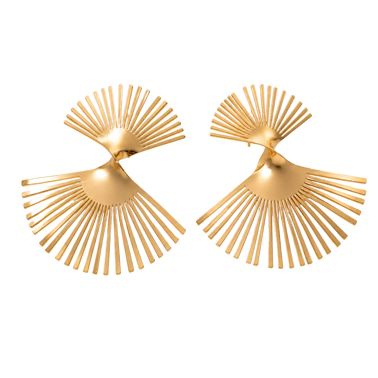 Aurora Fan Statement Earrings