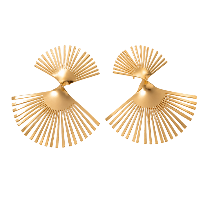 Aurora Fan Statement Earrings