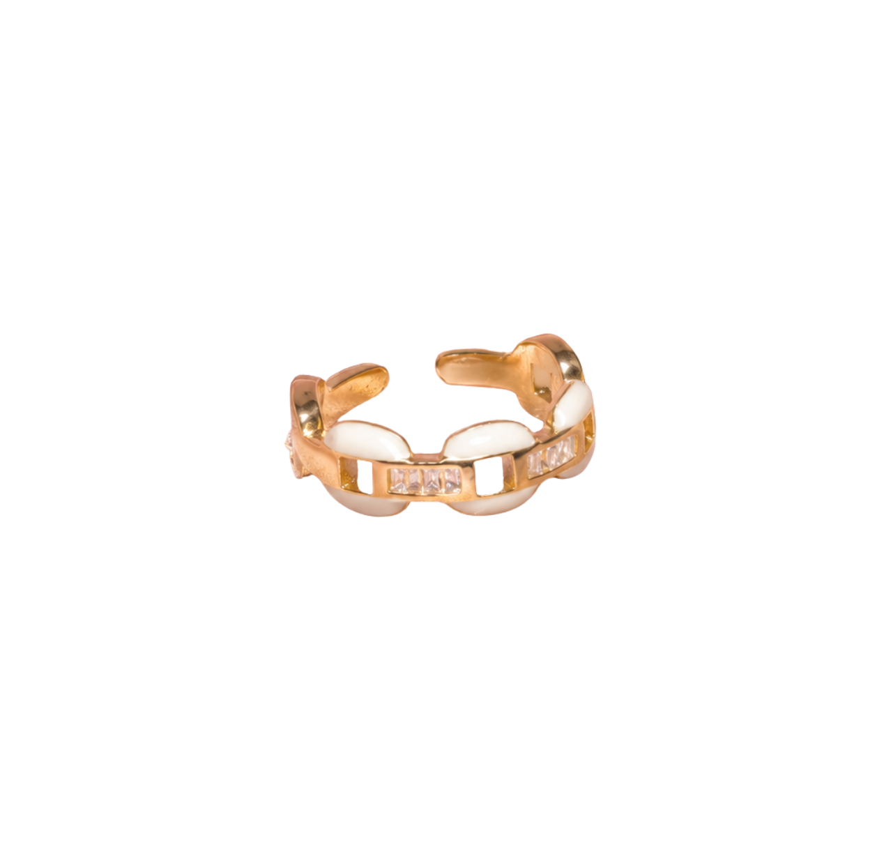 Ivory Link Adjustable Ring