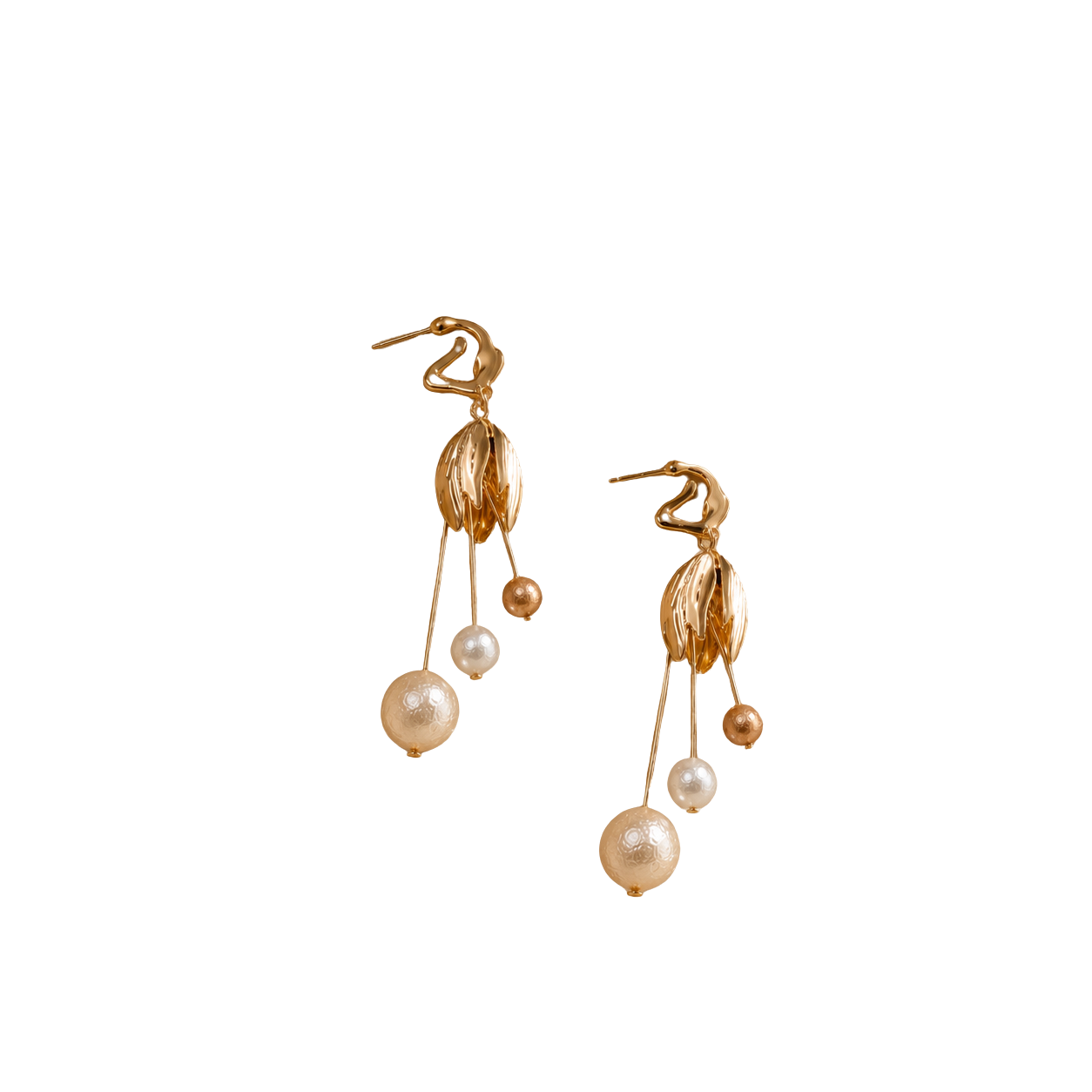 Pearl Bloom Drop Earrings